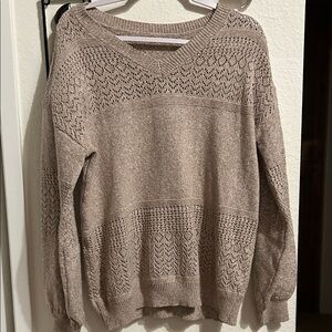 OVERSIZED Women's Beige Sweater